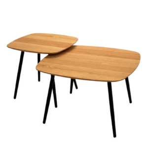 Sivupöytien setti metallijaloilla Geometric