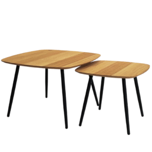 Sivupöytien setti metallijaloilla Geometric