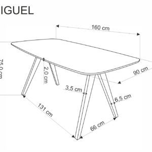 MIGUEL-ruokapöytä