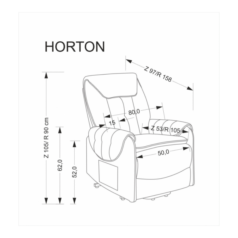 Horton-recliner nojatuoli