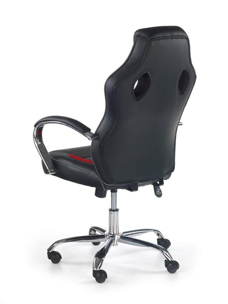 SCROLL executive o.chair, väri: musta / punainen / harmaa