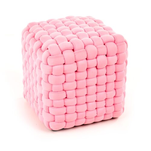 RUBIK-pouffen väri: vaaleanpunainen
