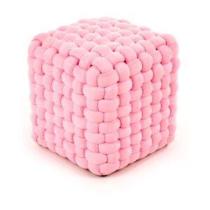 RUBIK-pouffen väri: vaaleanpunainen
