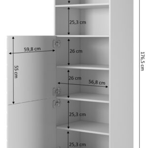 KAAPPI 60 ABETO matto grafiitti/kiiltävä grafiitti