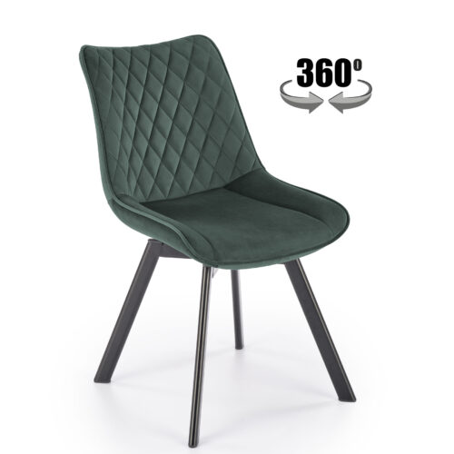 K520 tuoli, musta/tummanvihreä