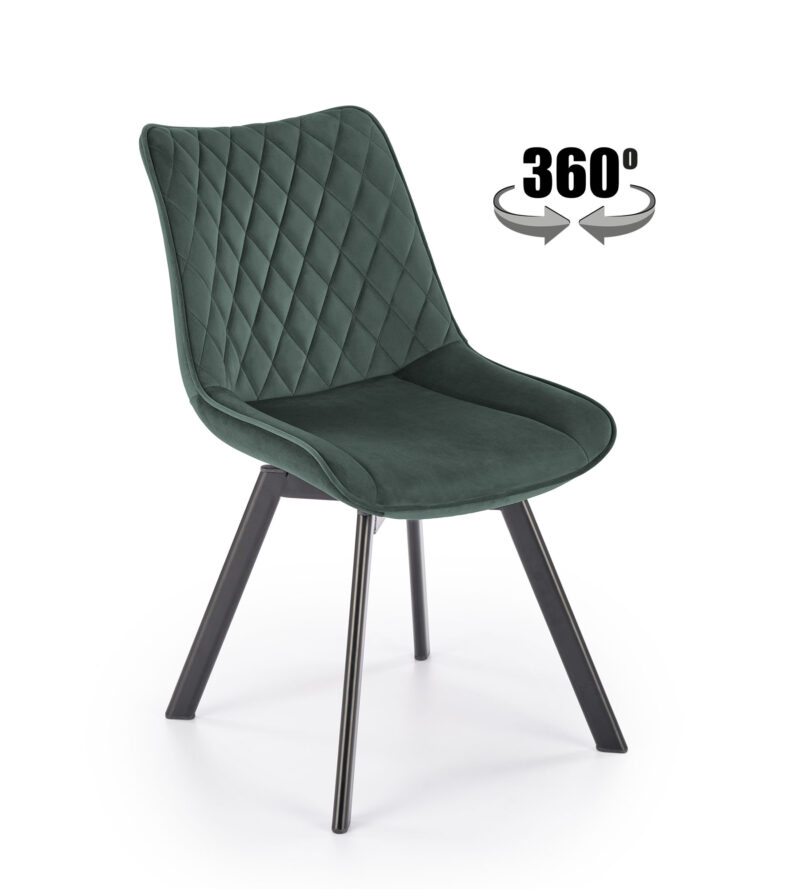 K520 tuoli, musta/tummanvihreä