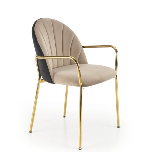 K500 tuoli, beige/musta