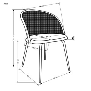 K508 tuoli, tummanvihreä