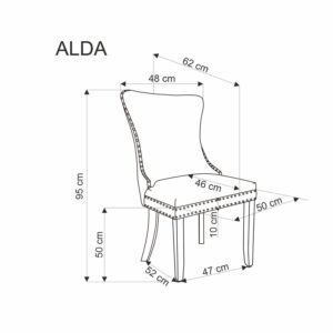 ALDA tuoli tummanvihreä