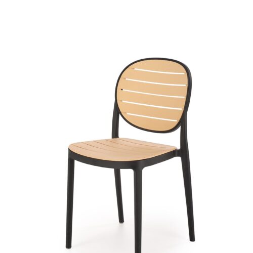 K529 tuoli, musta / luonnollinen