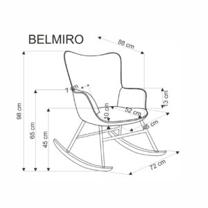 BELMIRO keinutuoli, oliivi