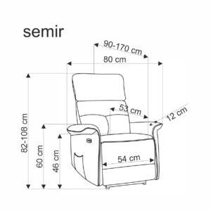 SEMIR vapaa-ajan tuoli, kaneli