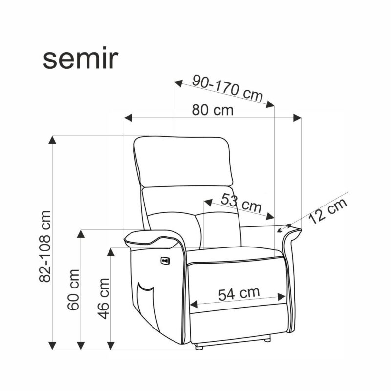 SEMIR vapaa-ajan tuoli, kaneli