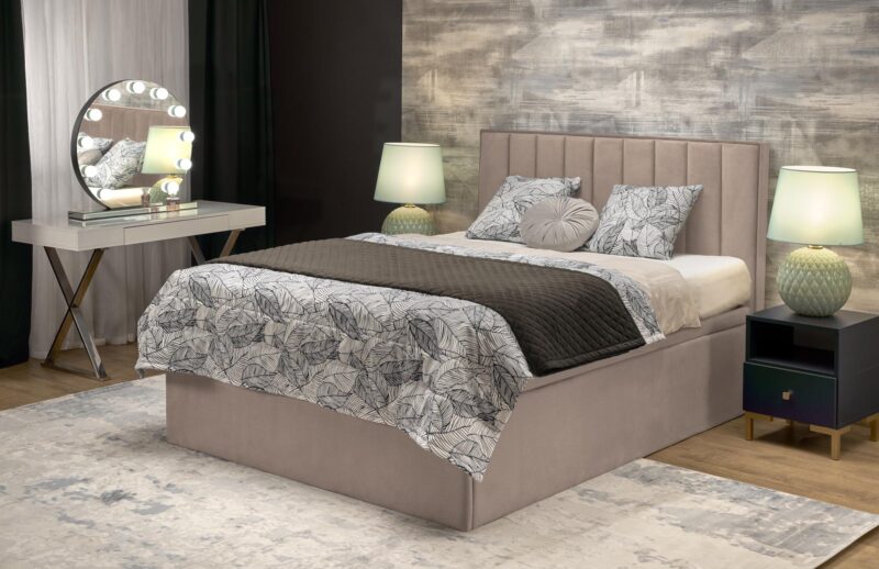 ASENTO 160 sänky, vaalea beige ELEMENT#17