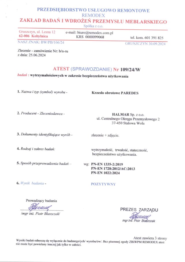 PAREDES työtuoli, musta