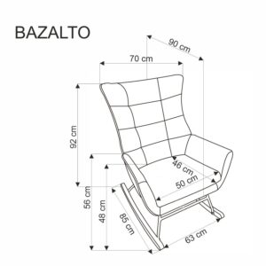 BAZALTO tuoli musta