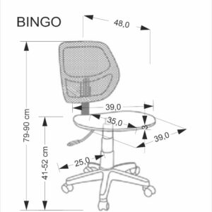 BINGO työtuoli różowy
