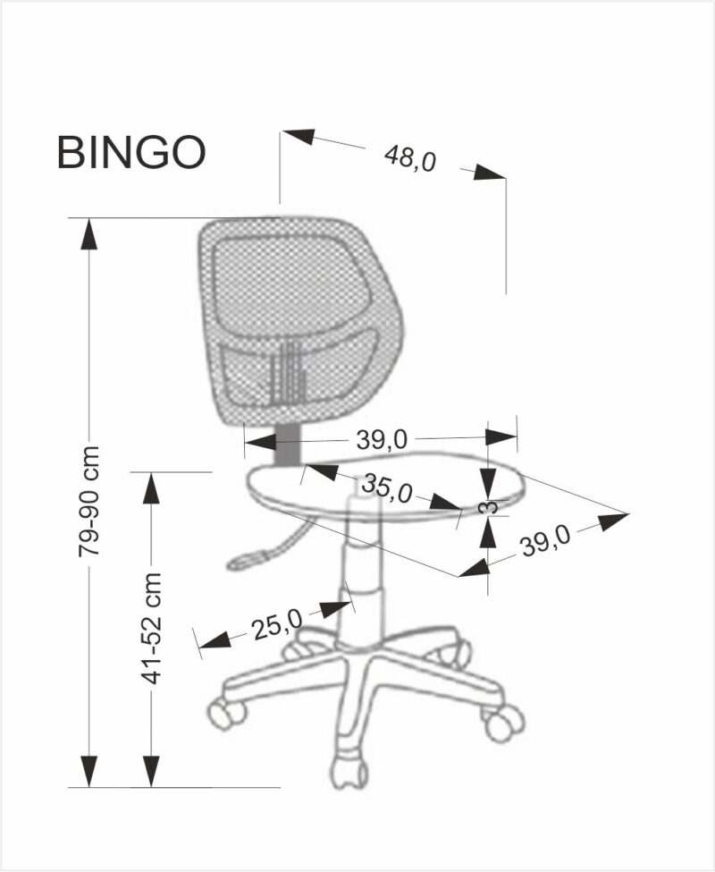 BINGO työtuoli różowy