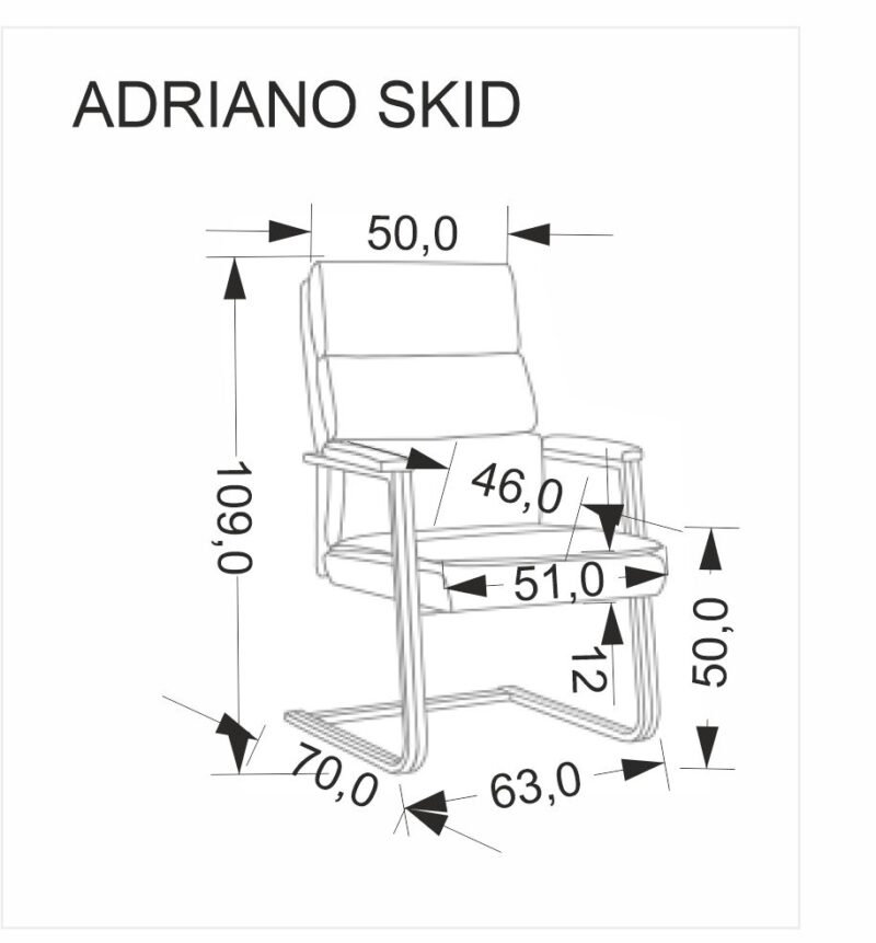 ADRIANO SKID työtuoli musta
