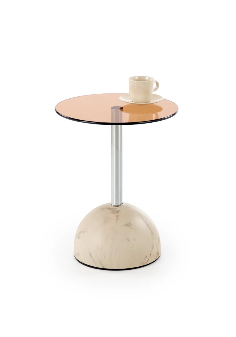 ARIANA c.pöytä, beige marmori / keltainen