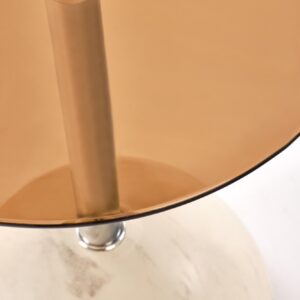 ARIANA c.pöytä, beige marmori / keltainen