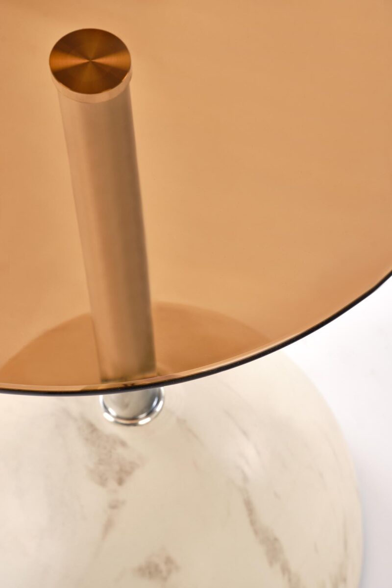 ARIANA c.pöytä, beige marmori / keltainen